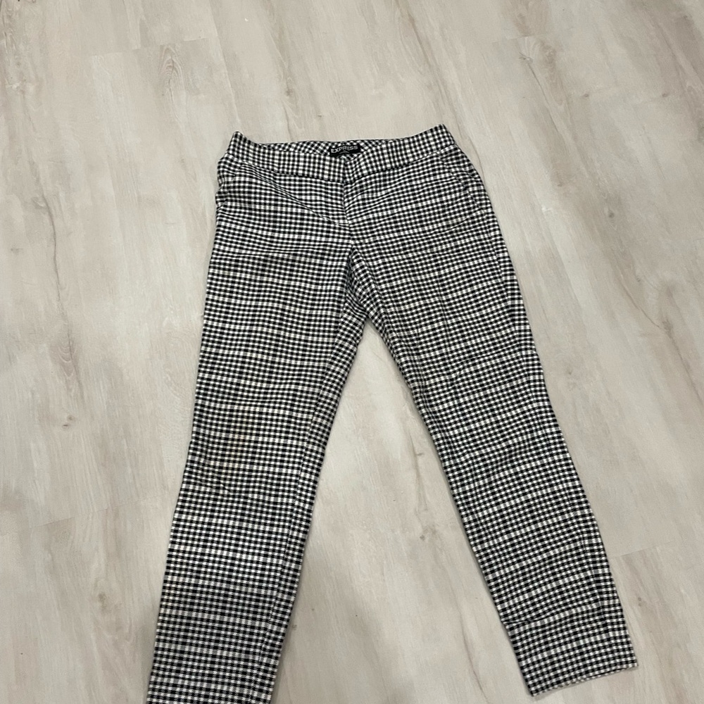 Express Monochrome Houndstooth Pants